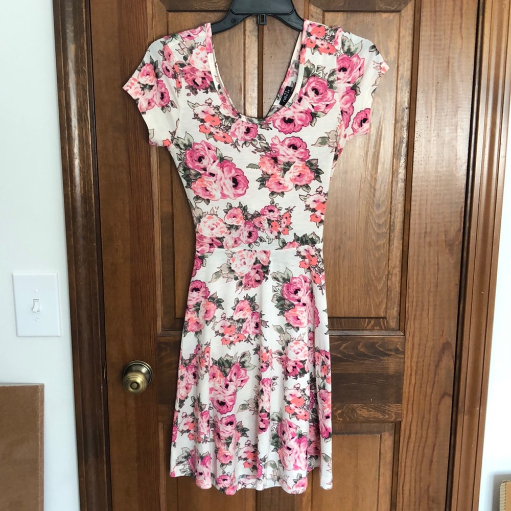 Comfy pink floral dress